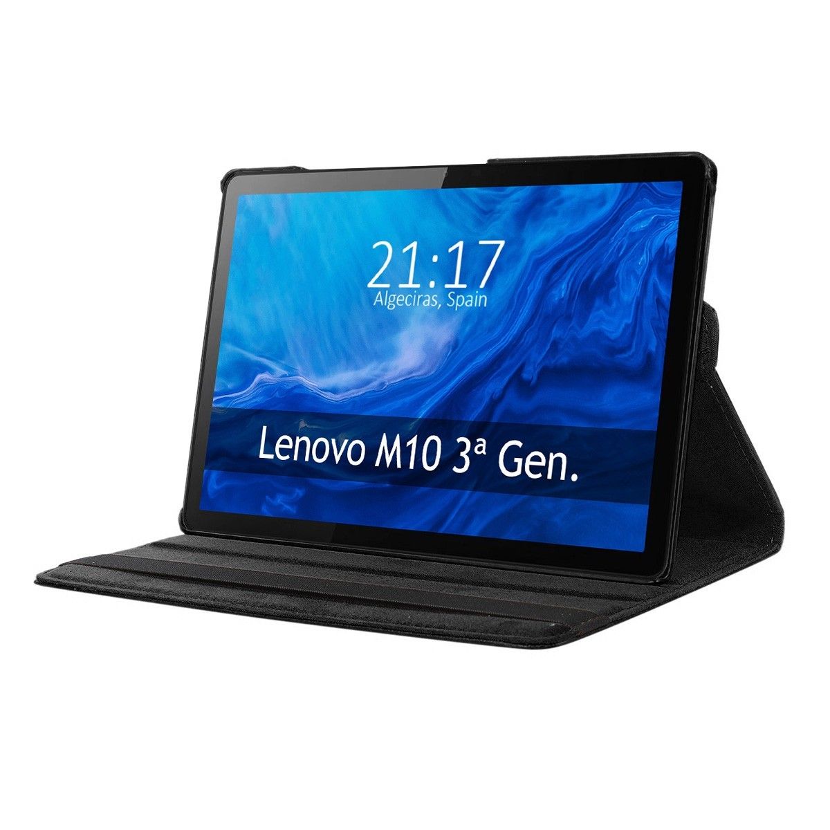 Funda Giratoria 360 para Lenovo Tab M10 (3rd Gen) 10.1 color Negra