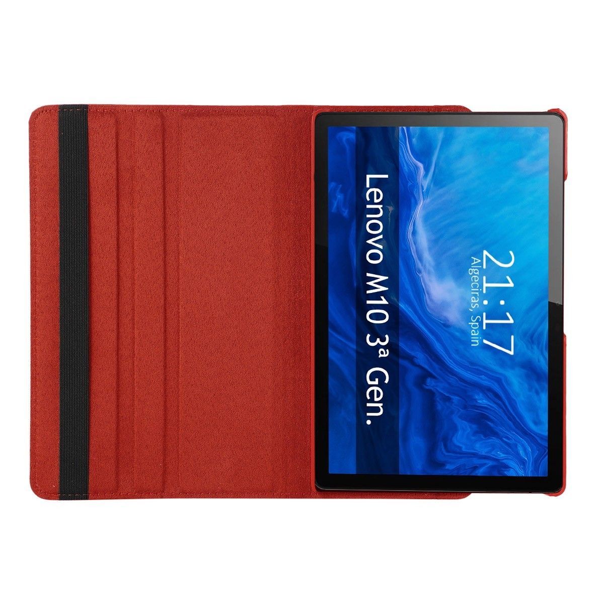 Funda Giratoria 360 para Lenovo Tab M10 (3rd Gen) 10.1 color Roja