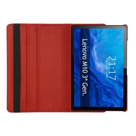 Funda Giratoria 360 para Lenovo Tab M10 (3rd Gen) 10.1 color Roja