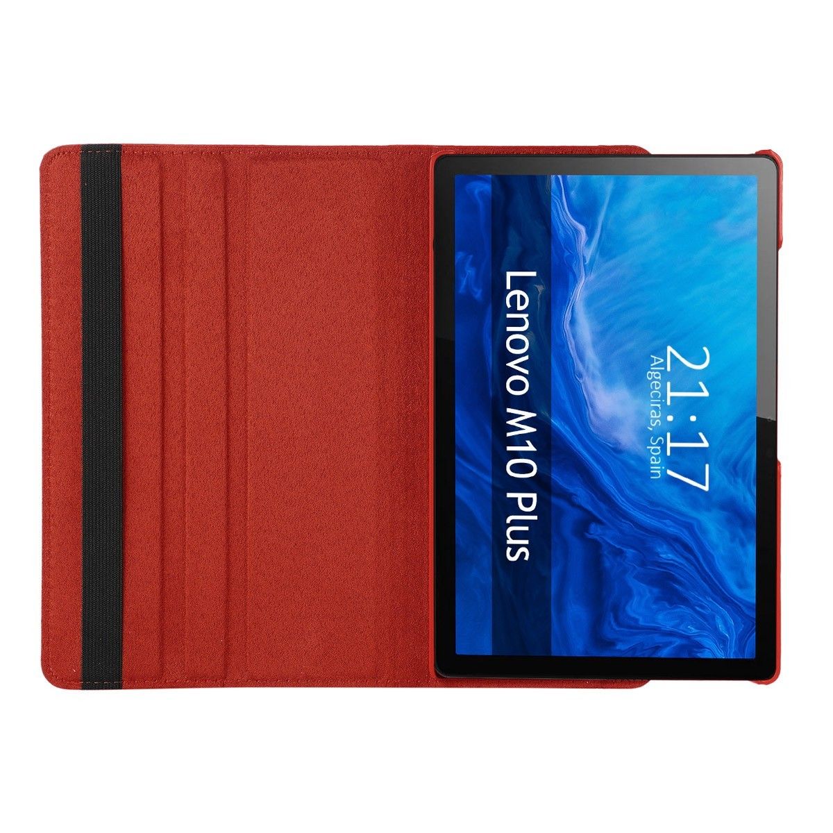 Funda Giratoria 360 para Lenovo Tab M10 Plus (3rd Gen) 10.61 color Roja