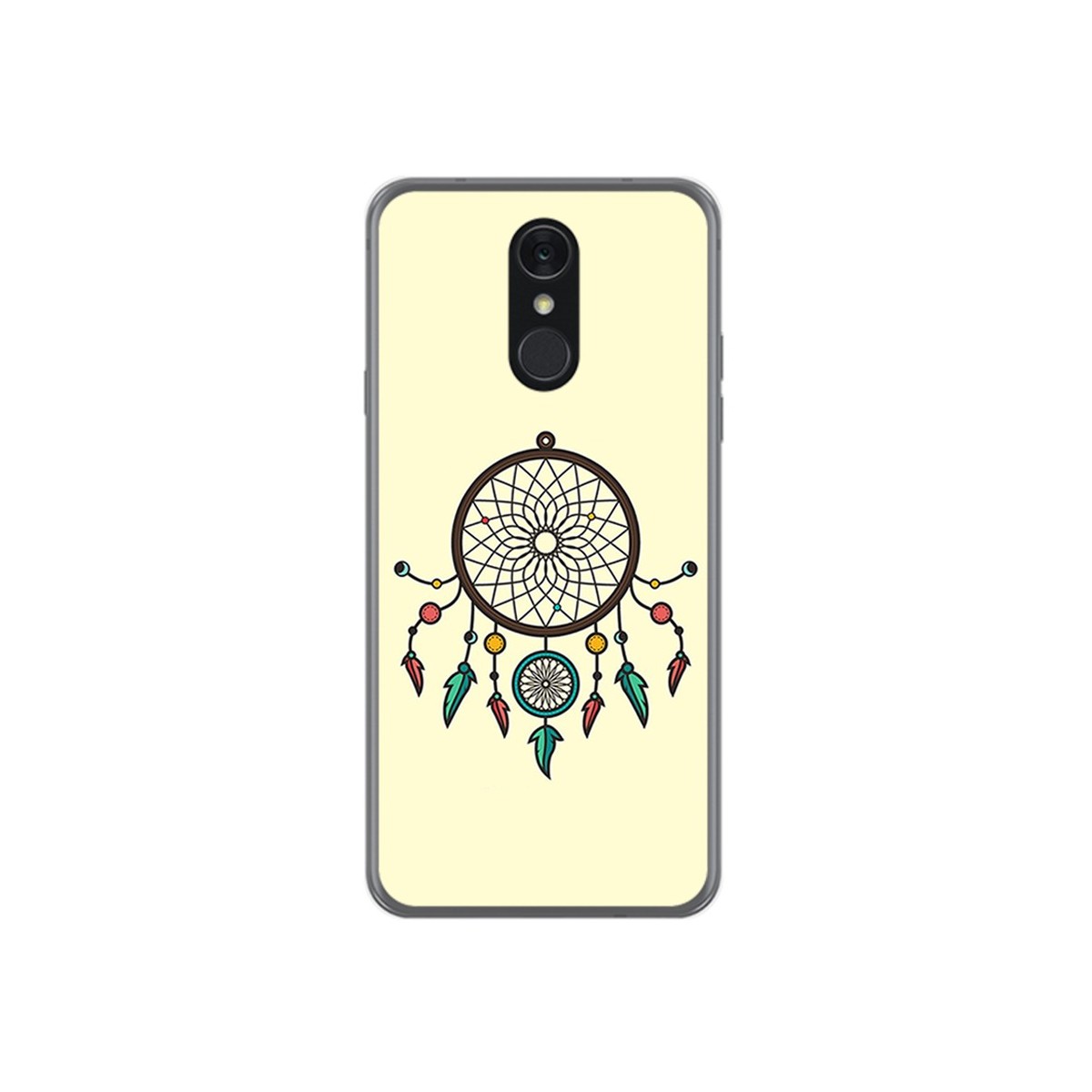 Funda Gel Tpu para Lg Q7 Diseño Atrapasueños Dibujos