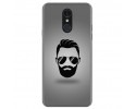 Funda Gel Tpu para Lg Q7 Diseño Barba Dibujos