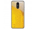 Funda Gel Tpu para Lg Q7 Diseño Cerveza Dibujos
