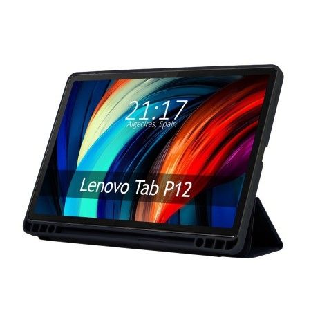 Funda con tapa Smart para Lenovo Tab P12 12.7 color Negra