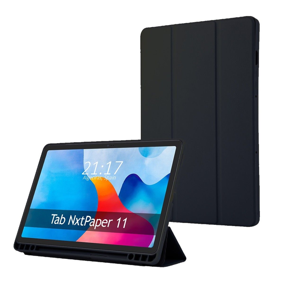Funda con tapa Smart para TCL NXTPAPER 11 color Negra