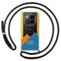 Personaliza tu Funda Colgante Transparente para Xiaomi Poco X7 5G con Cordon Negro Dibujo Personalizada