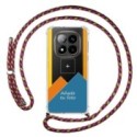 Personaliza tu Funda Colgante Transparente para Xiaomi Poco X7 5G con Cordon Rosa / Dorado Dibujo Personalizada