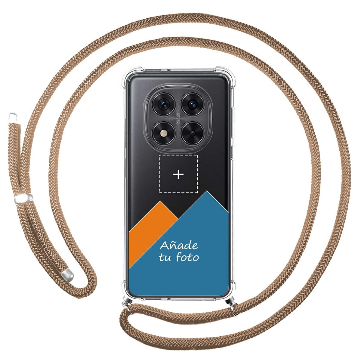 Personaliza tu Funda Colgante Transparente para Xiaomi Redmi Note 14 Pro 5G con Cordon Camel Dibujo Personalizada