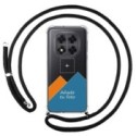 Personaliza tu Funda Colgante Transparente para Xiaomi Redmi Note 14 Pro 5G con Cordon Negro Dibujo Personalizada
