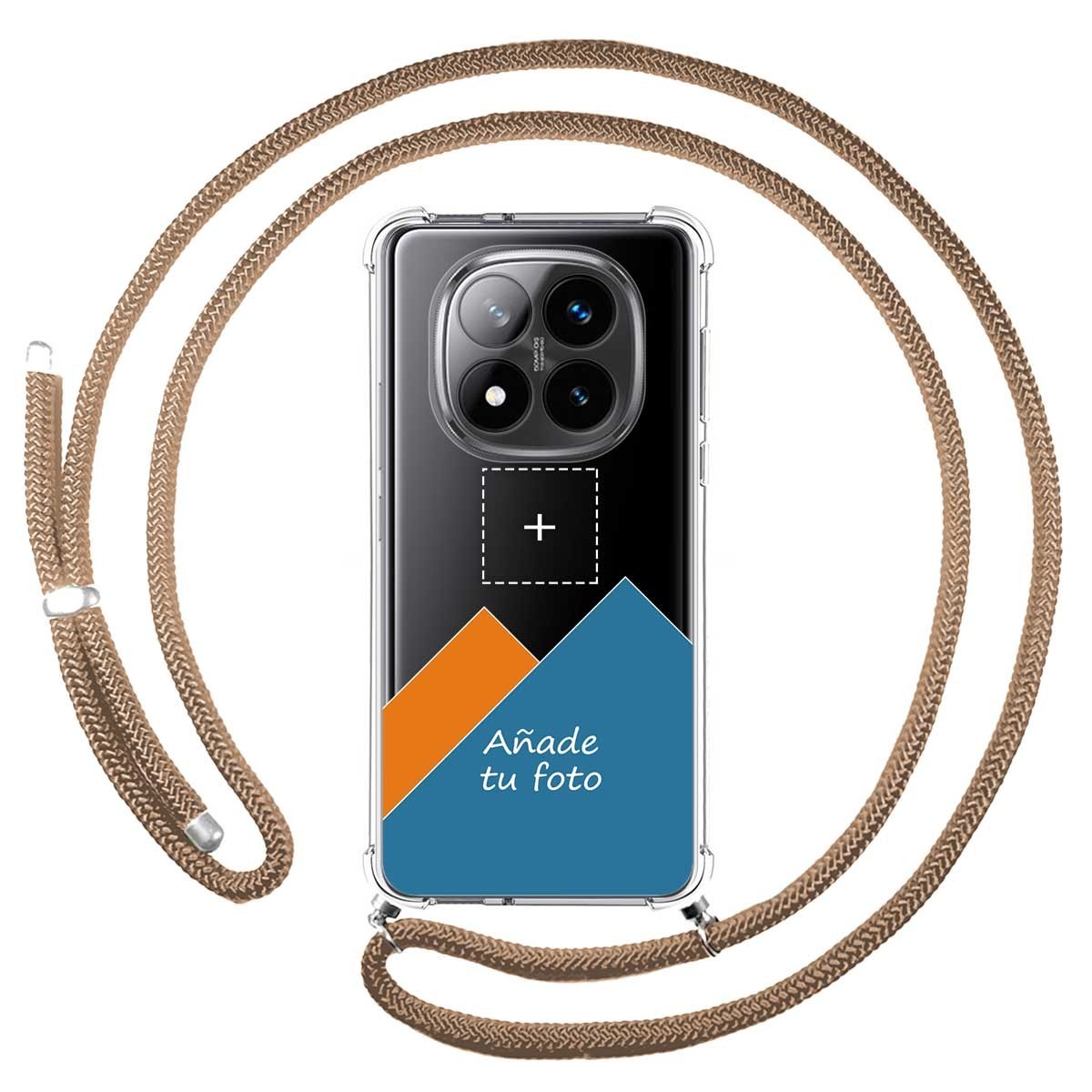 Personaliza tu Funda Colgante Transparente para Xiaomi Redmi Note 14 Pro+ Plus 5G con Cordon Camel Dibujo Personalizada