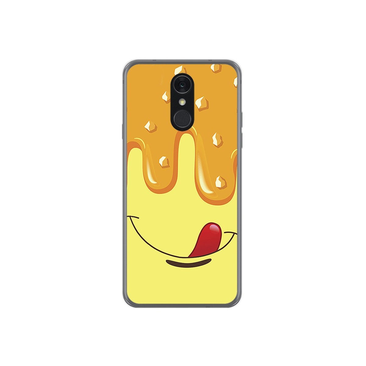 Funda Gel Tpu para Lg Q7 Diseño Helado Vainilla Dibujos