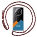 Personaliza tu Funda Colgante Transparente para Xiaomi Redmi Note 14 Pro+ Plus 5G con Cordon Rosa / Dorado Personalizada