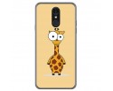 Funda Gel Tpu para Lg Q7 Diseño Jirafa Dibujos