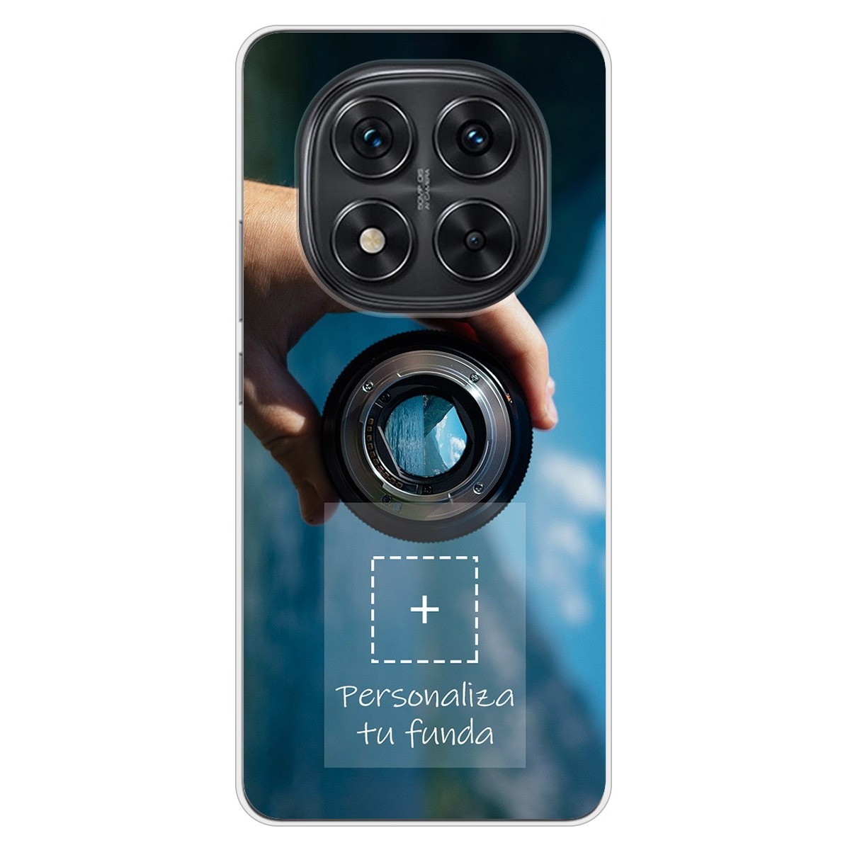 Personaliza tu Funda Silicona Gel Tpu Transparente con tu Fotografia para Xiaomi Redmi Note 14 Pro 5G Dibujo Personalizada