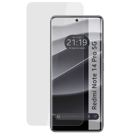 Protector Cristal Templado Completo Curvo UV Full Glue para Xiaomi Redmi Note 14 Pro 5G Vidrio
