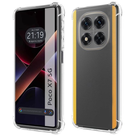 Funda Silicona Antigolpes Transparente para Xiaomi Poco X7 5G