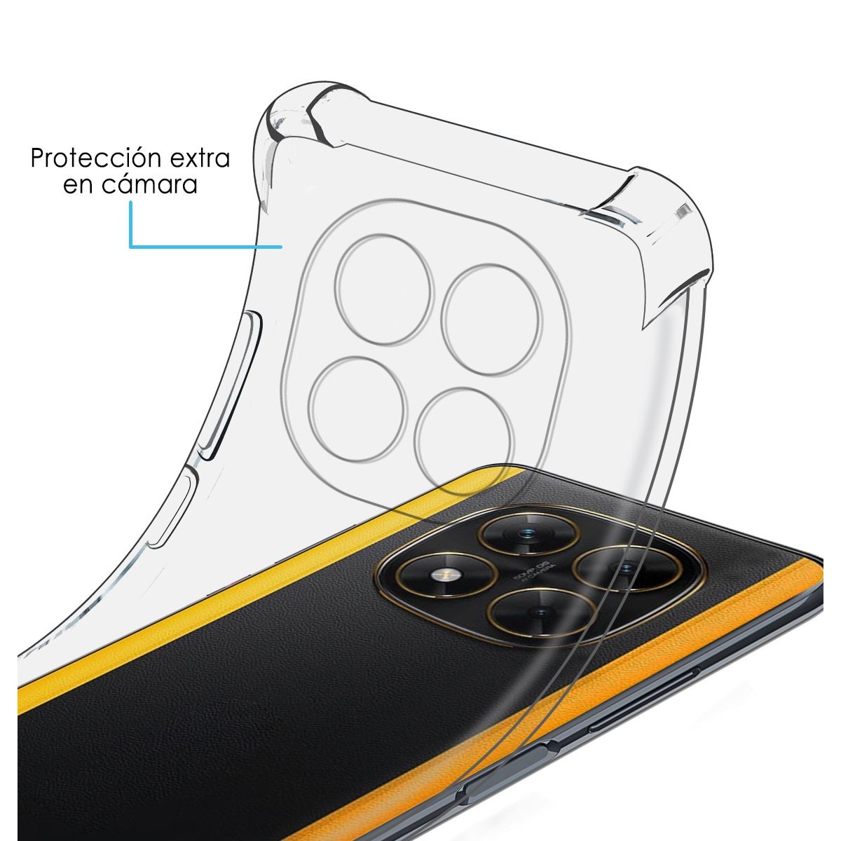 Funda Silicona Antigolpes Transparente para Xiaomi Poco X7 5G
