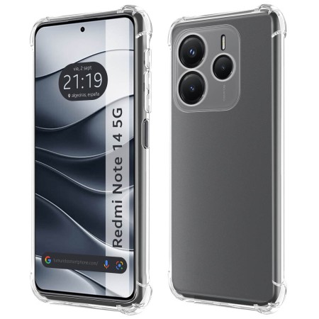 Funda Silicona Antigolpes Transparente para Xiaomi Redmi Note 14 5G