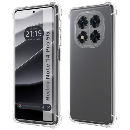 Funda Silicona Antigolpes Transparente para Xiaomi Redmi Note 14 Pro 5G