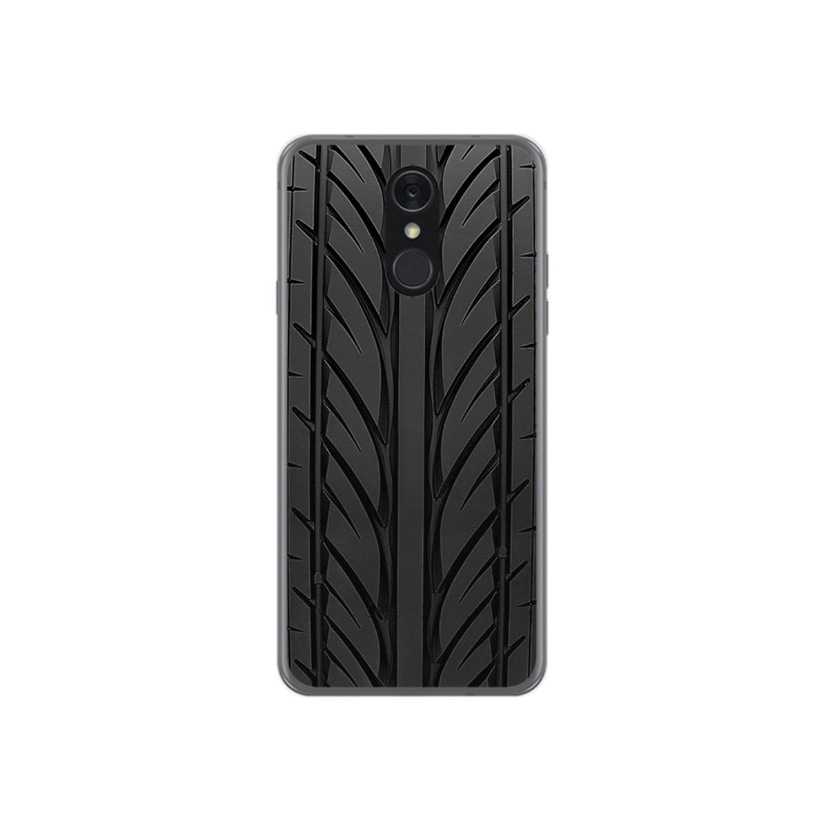 Funda Gel Tpu para Lg Q7 Diseño Neumatico Dibujos