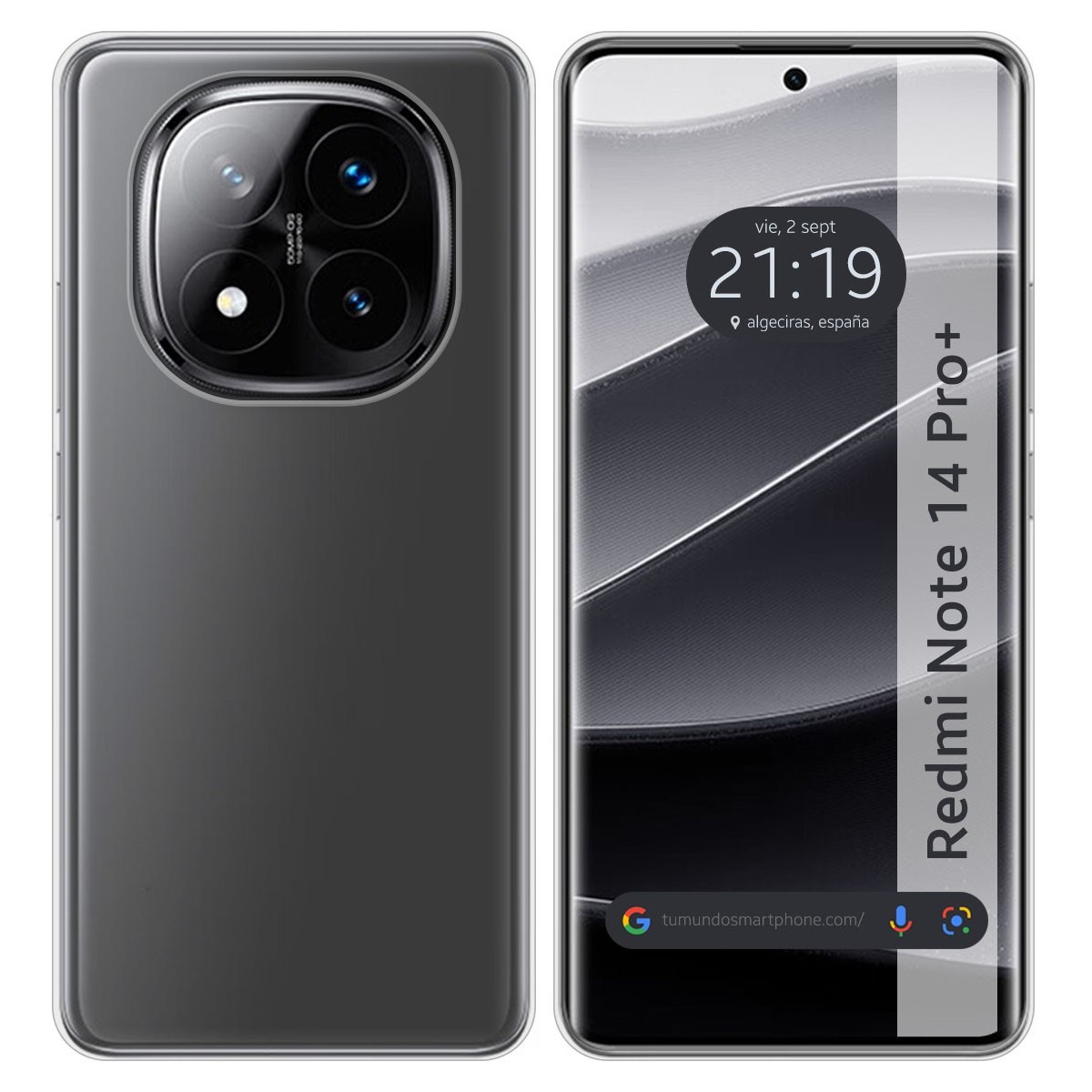 Funda Silicona Gel TPU Transparente para Xiaomi Redmi Note 14 Pro+ Plus 5G