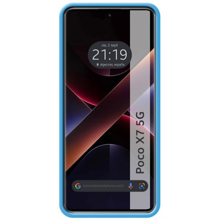 Funda Silicona Líquida Ultra Suave para Xiaomi Poco X7 5G color Azul