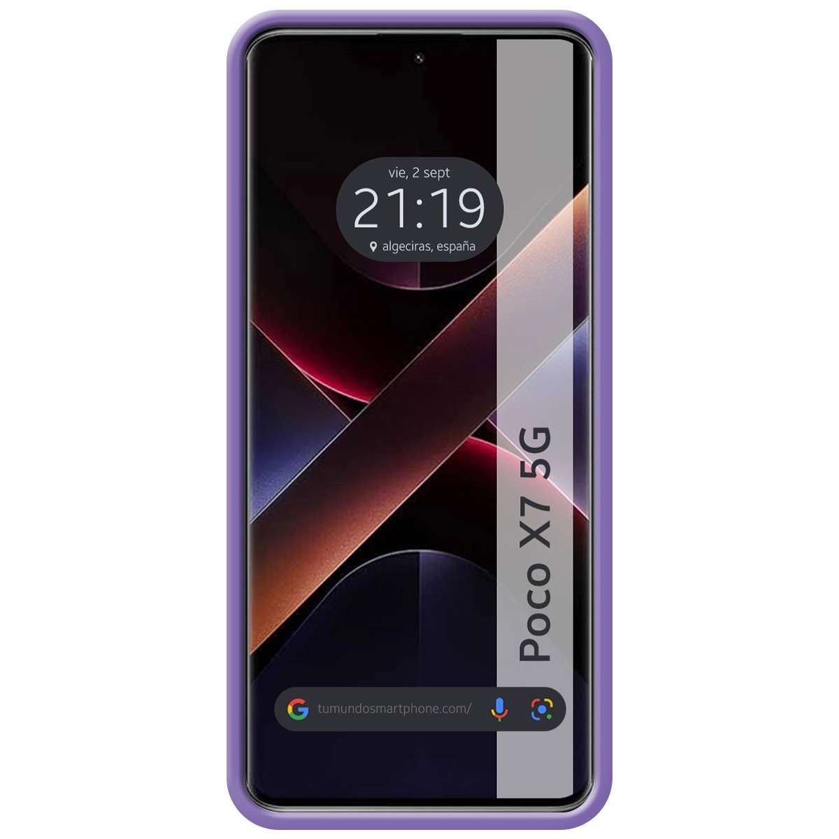 Funda Silicona Líquida Ultra Suave para Xiaomi Poco X7 5G color Morado