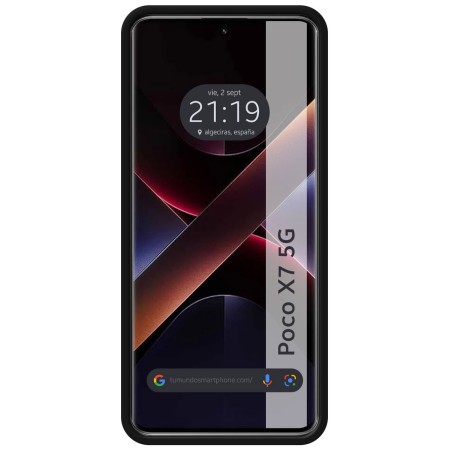Funda Silicona Líquida Ultra Suave para Xiaomi Poco X7 5G color Negra