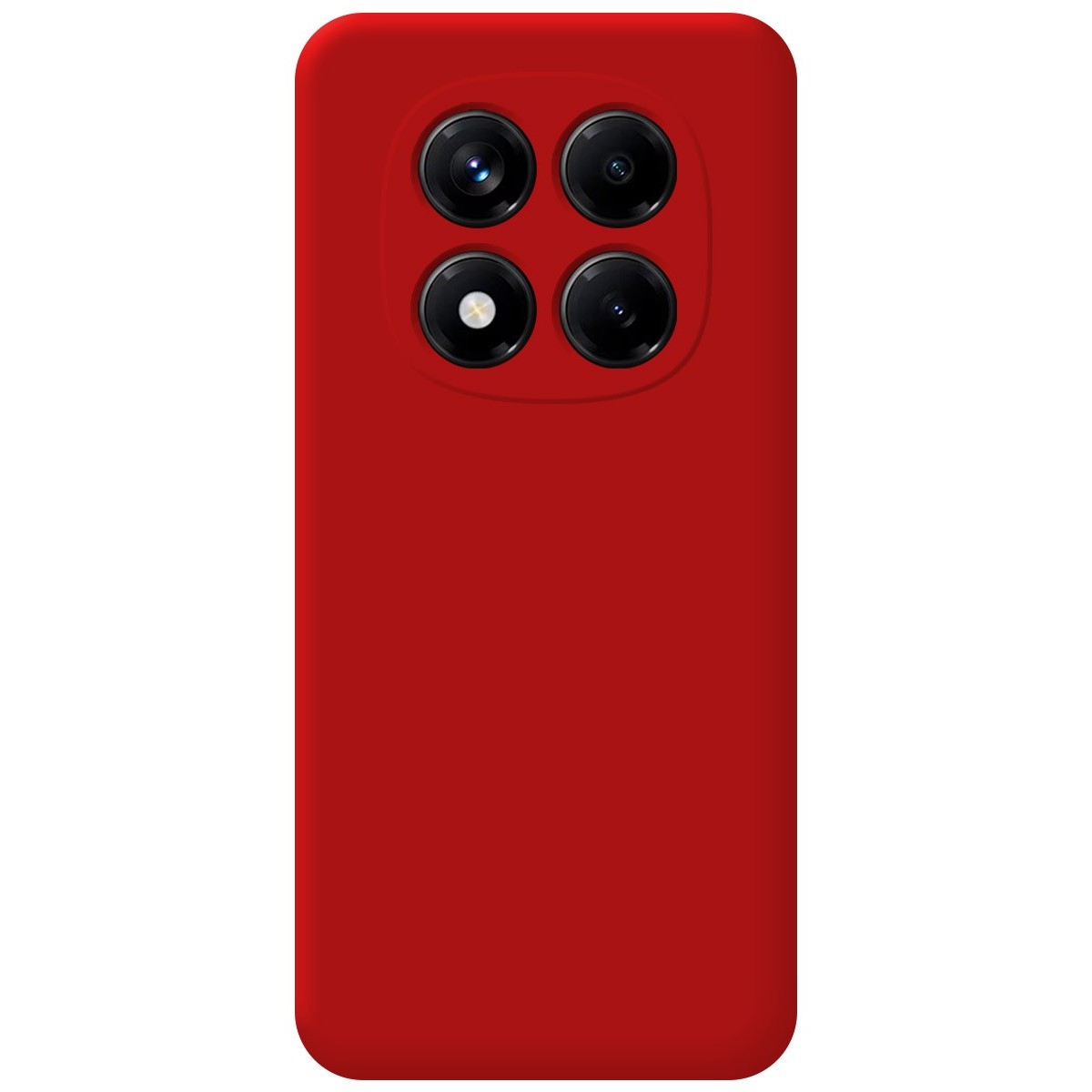 Funda Silicona Líquida Ultra Suave para Xiaomi Poco X7 5G color Roja