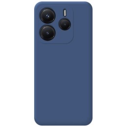 Funda Silicona Líquida Ultra Suave para Xiaomi Redmi Note 14 5G color Azul Oscuro 2
