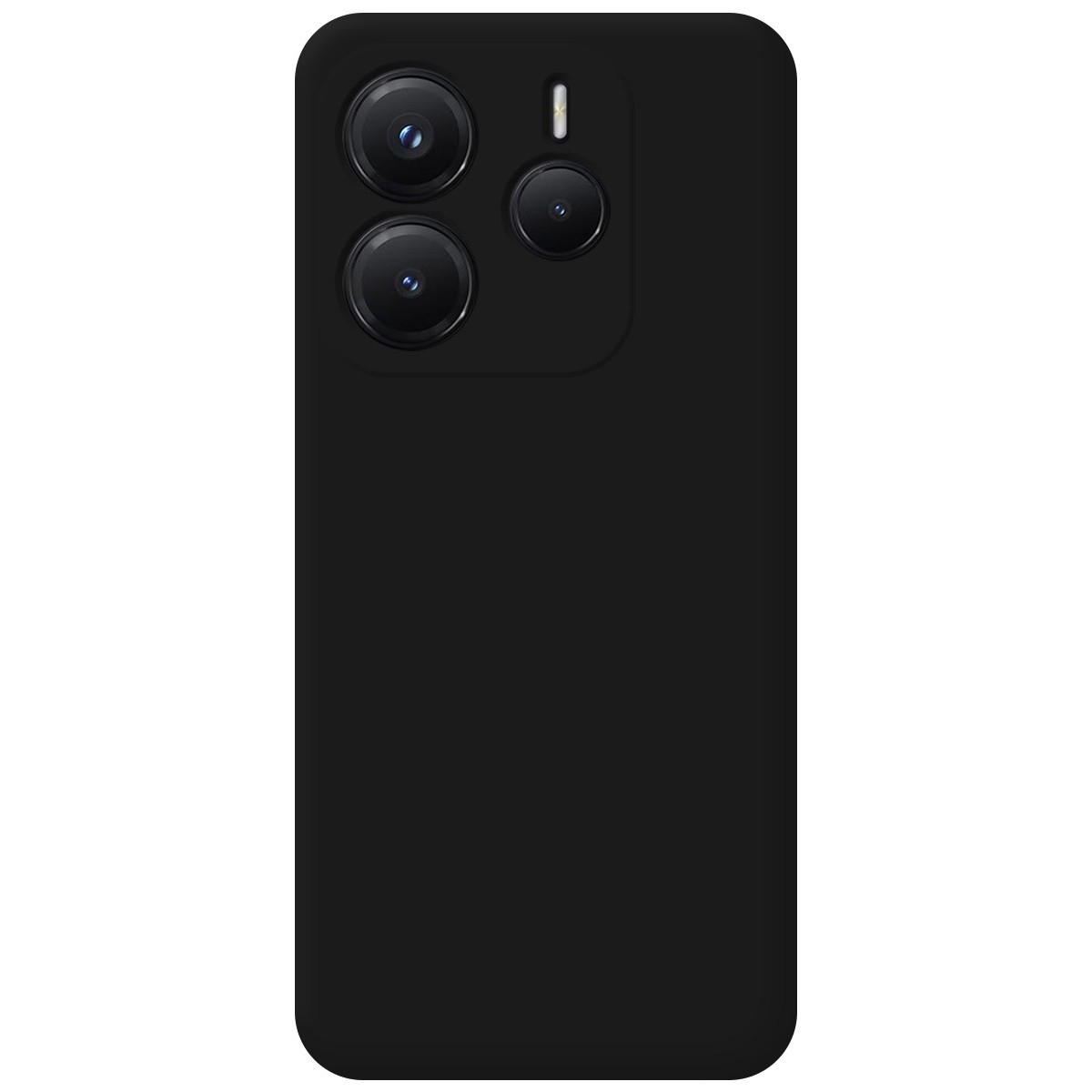 Funda Silicona Líquida Ultra Suave para Xiaomi Redmi Note 14 5G color Negra