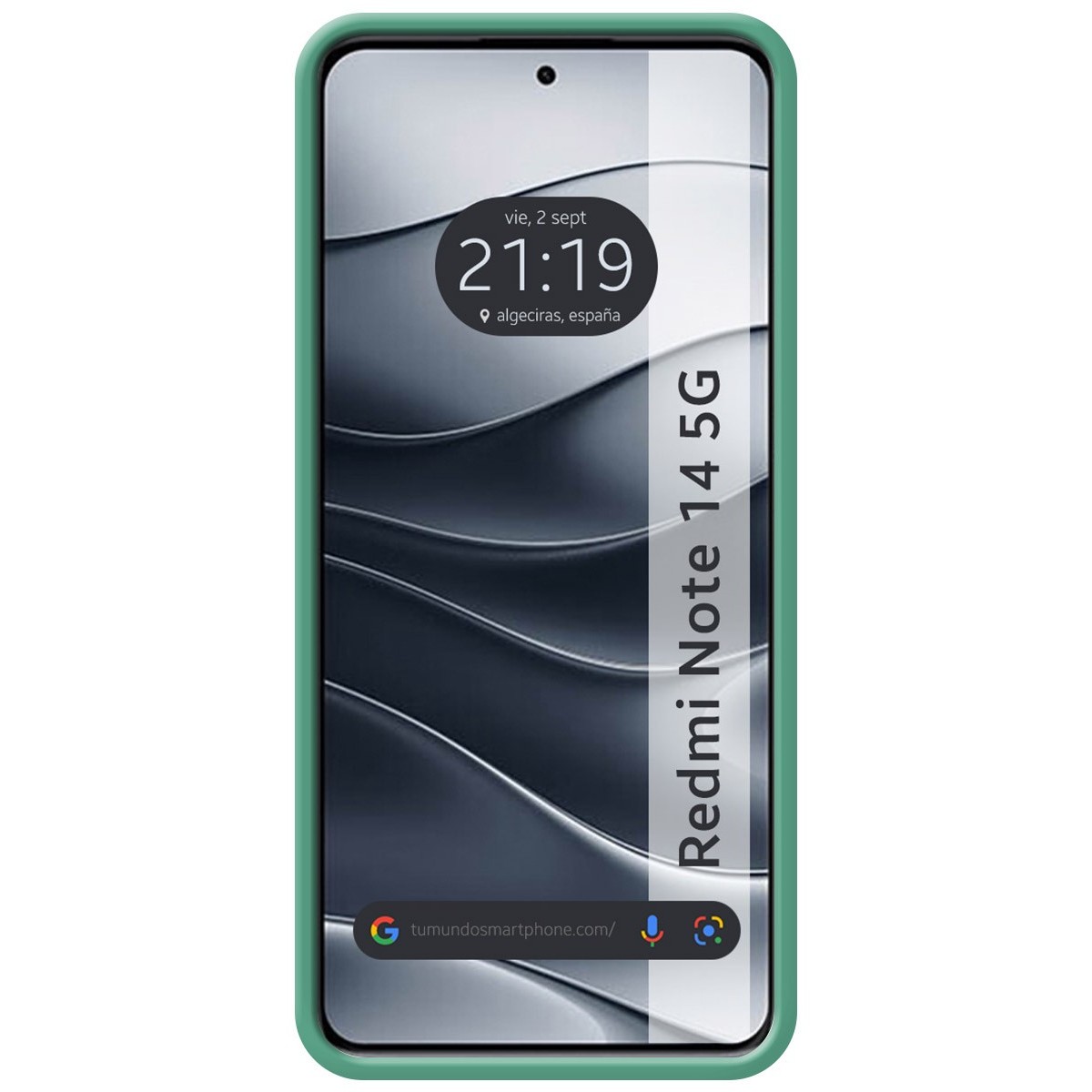 Funda Silicona Líquida Ultra Suave para Xiaomi Redmi Note 14 5G color Verde