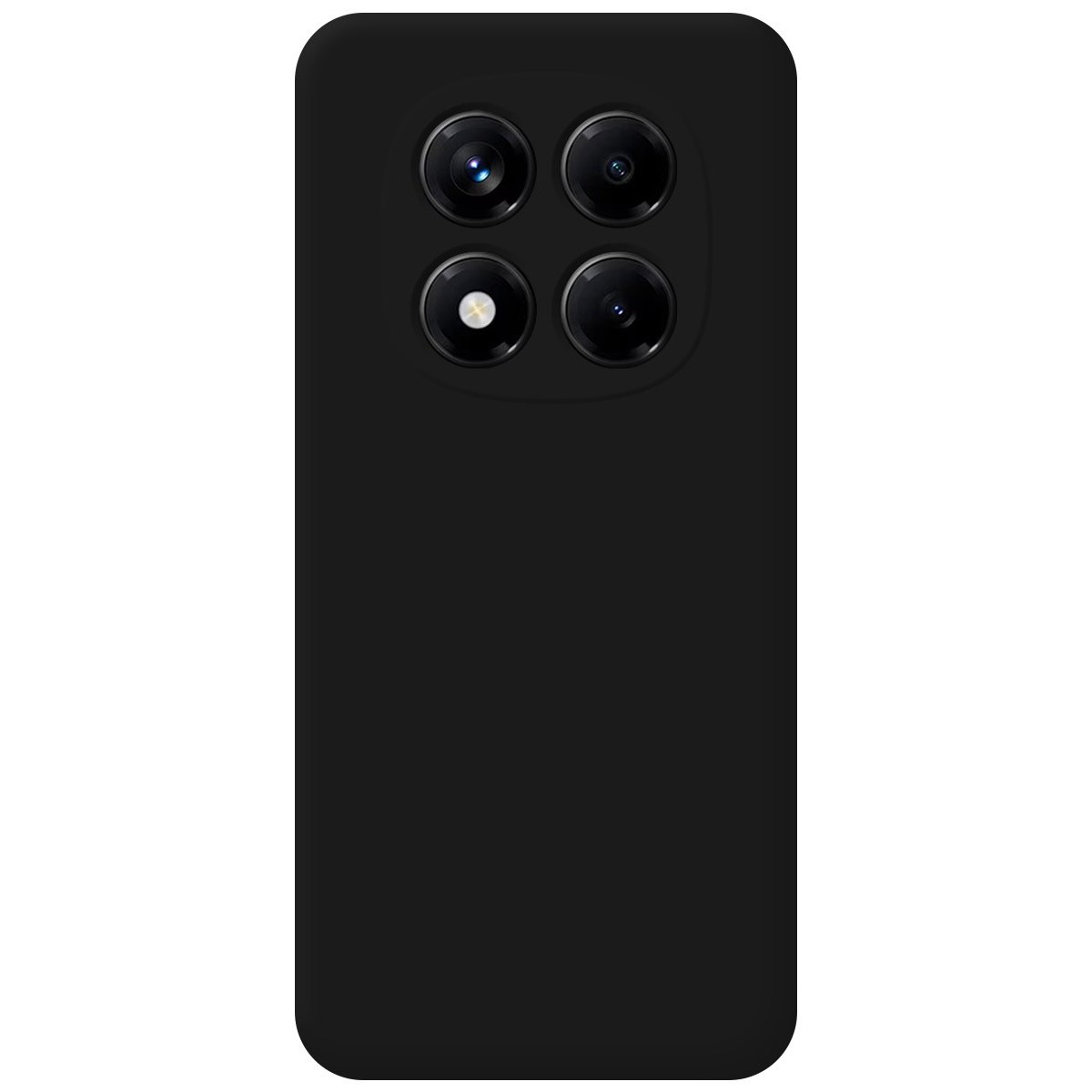 Funda Silicona Líquida Ultra Suave para Xiaomi Redmi Note 14 Pro 5G color Negra