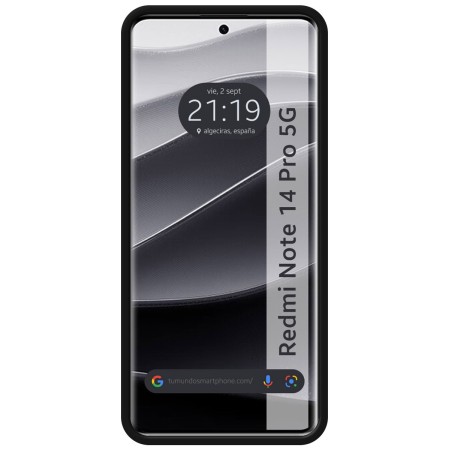 Funda Silicona Líquida Ultra Suave para Xiaomi Redmi Note 14 Pro 5G color Negra