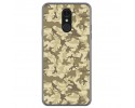 Funda Gel Tpu para Lg Q7 Diseño Sand Camuflaje Dibujos
