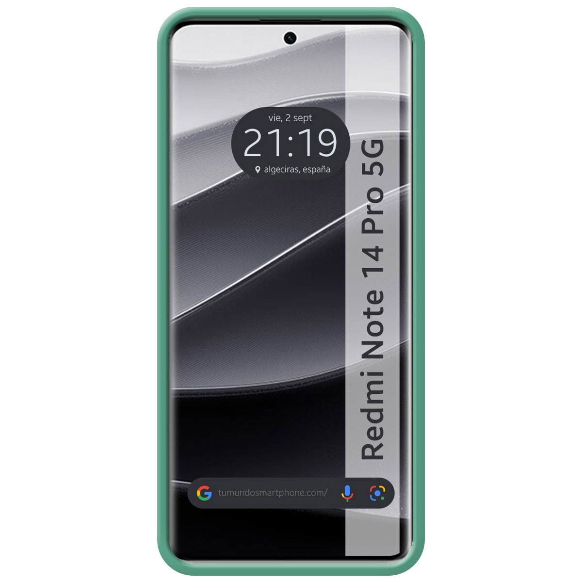 Funda Silicona Líquida Ultra Suave para Xiaomi Redmi Note 14 Pro 5G color Verde