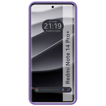 Funda Silicona Líquida Ultra Suave para Xiaomi Redmi Note 14 Pro+ Plus 5G color Morado