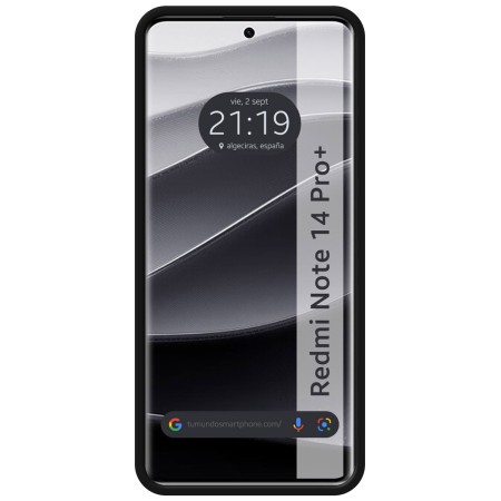 Funda Silicona Líquida Ultra Suave para Xiaomi Redmi Note 14 Pro+ Plus 5G color Negra