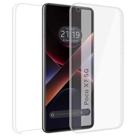 Funda Doble Transparente Pc + Tpu Full Body 360 para Xiaomi Poco X7 5G