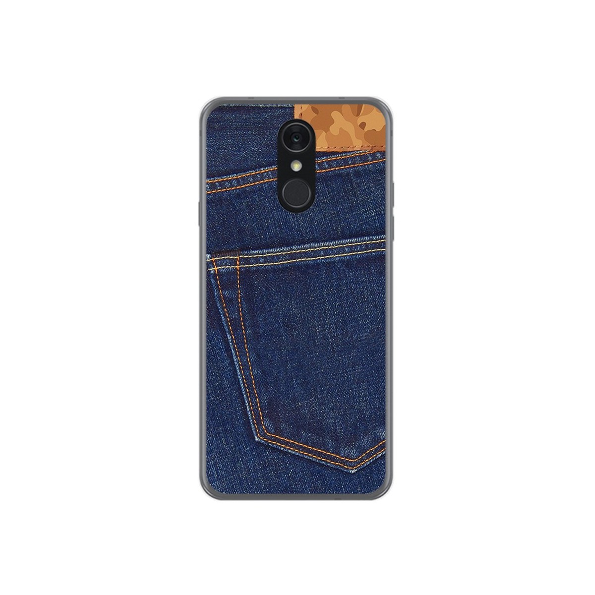 Funda Gel Tpu para Lg Q7 Diseño Vaquero Dibujos