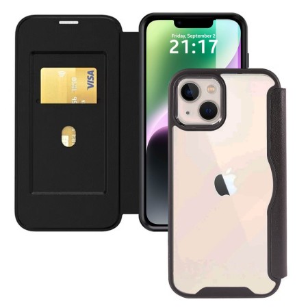 Funda Híbrida con Tapa Magnética para iPhone 14 (6.1) color Negra