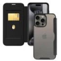 Funda Híbrida con Tapa Magnética para Iphone 15 Pro (6.1) color Negra
