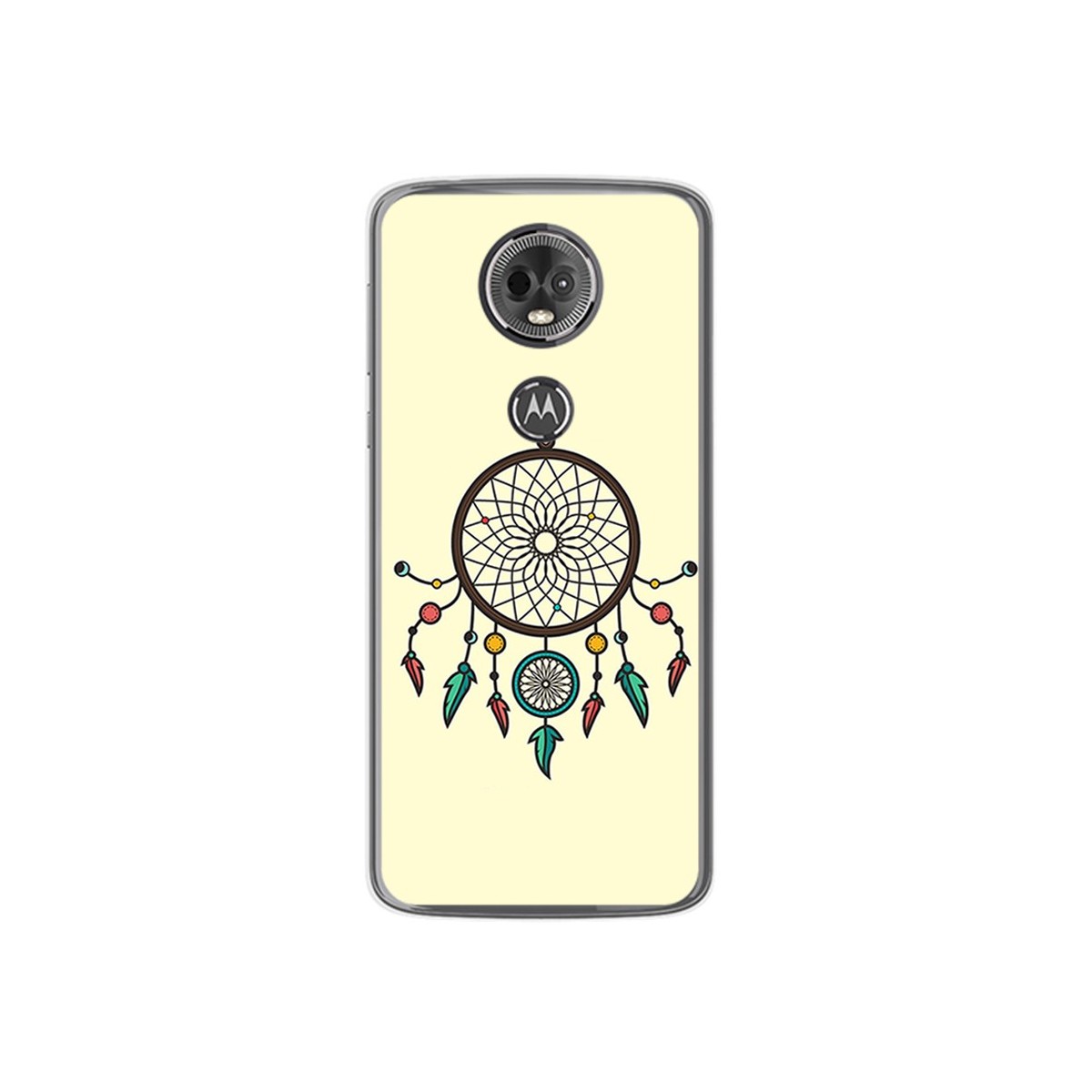 Funda Gel Tpu para Motorola Moto E5 Plus Diseño Atrapasueños Dibujos