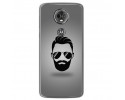 Funda Gel Tpu para Motorola Moto E5 Plus Diseño Barba Dibujos