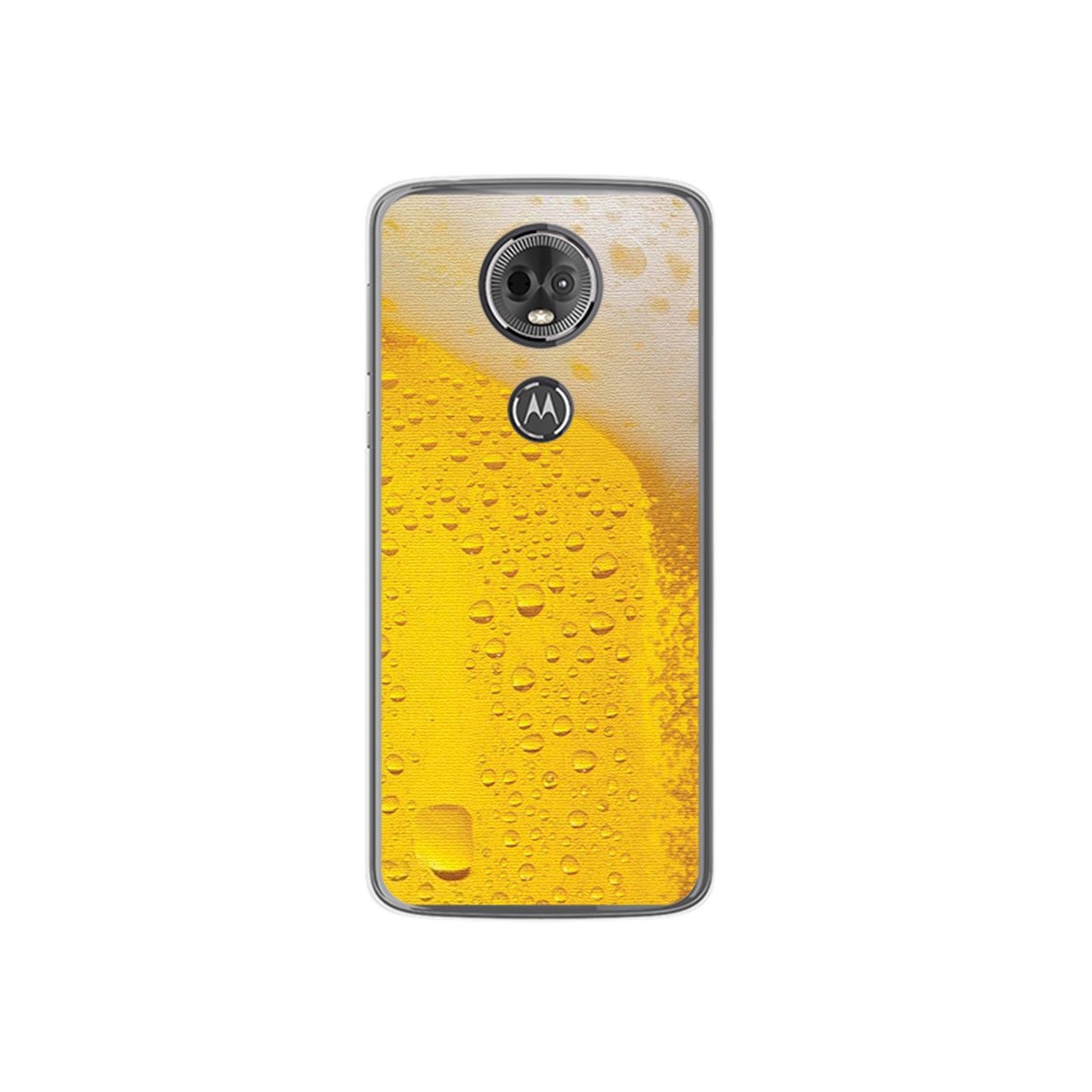 Funda Gel Tpu para Motorola Moto E5 Plus Diseño Cerveza Dibujos