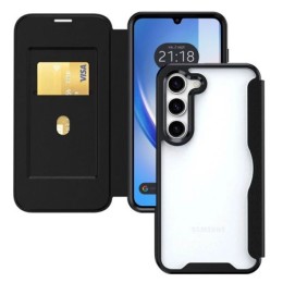 Funda Híbrida con Tapa Magnética para Samsung Galaxy A34 5G color Negra