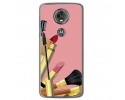 Funda Gel Tpu para Motorola Moto E5 Plus Diseño Brochas Dibujos