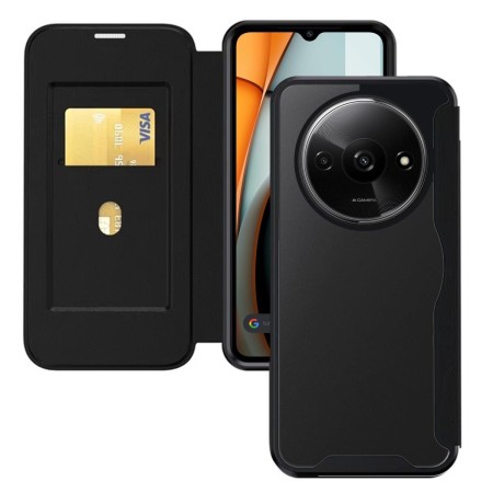 Funda Híbrida con Tapa Magnética para Xiaomi Redmi A3 color Negra