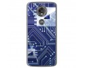 Funda Gel Tpu para Motorola Moto E5 Plus Diseño Circuito Dibujos