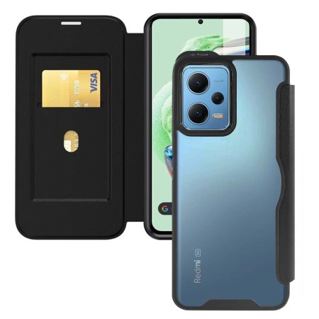 Funda Híbrida con Tapa Magnética para Xiaomi Redmi Note 12 5G color Negra